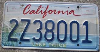 Tahoe 1 plate, 2Z38001