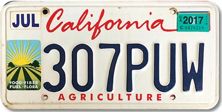 Agriculture plate, 307PUW