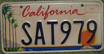 California Arts Council plate, SAT979