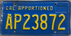 Blue apportioned plate for power unit, AP23872