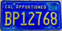 Blue apportioned plate for power unit, BP12768