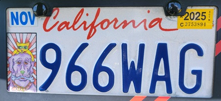 Pet Lovers plate, 966WAG